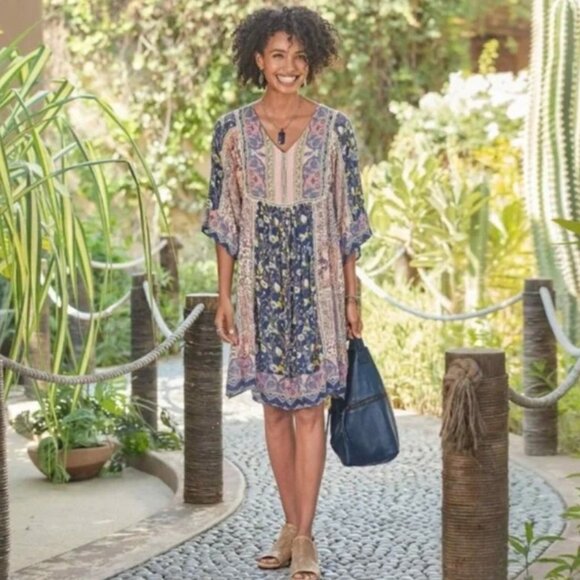 Sundance Boho print dress szXS - Picture 2 of 13